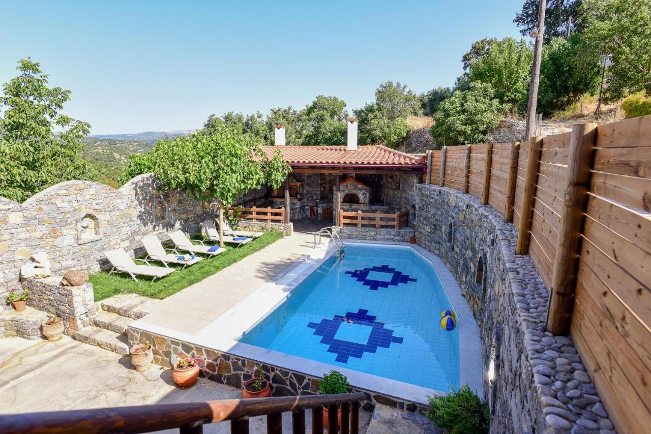 Villa Agia Rethymno Bagian luar foto